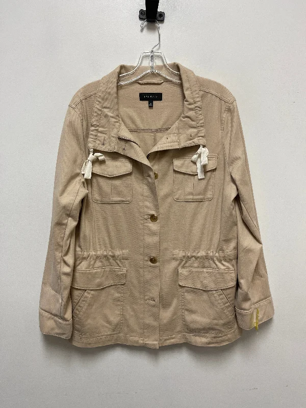 Men's Coats for Winter SportsJacket Utility By Talbots In Tan, Size: L