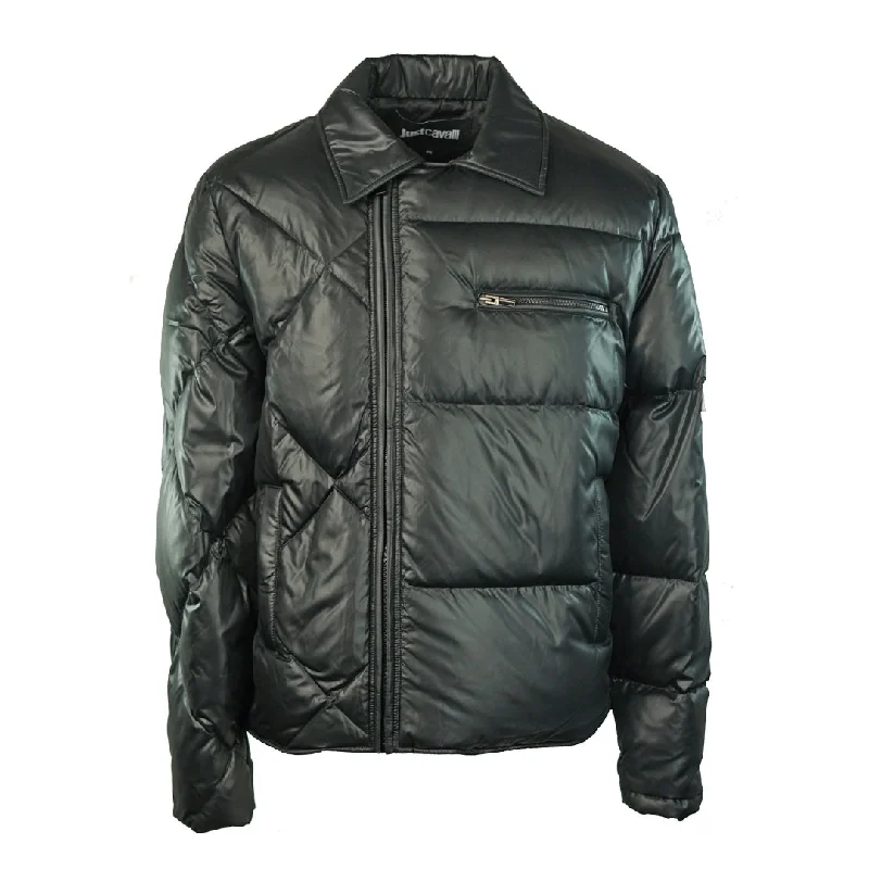 Men's Coats with Belted WaistsJust Cavalli S01Am0266 N39378 900 Jacket