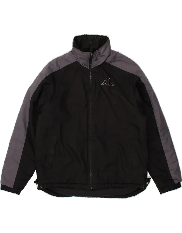 Men's Coats with Tactical FeaturesKAPPA Mens Windbreaker Jacket UK 36 Small Black Colourblock Polyester Men's Coats with Tactical FeaturesKAPPA Mens Windbreaker Jacket UK 36 Small Black Colourblock Polyester