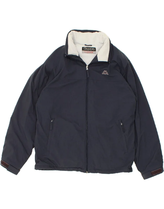 Men's Coats for Big and TallKAPPA Mens Windbreaker Jacket UK 40 Large Navy Blue Polyamide Men's Coats for Big and TallKAPPA Mens Windbreaker Jacket UK 40 Large Navy Blue Polyamide