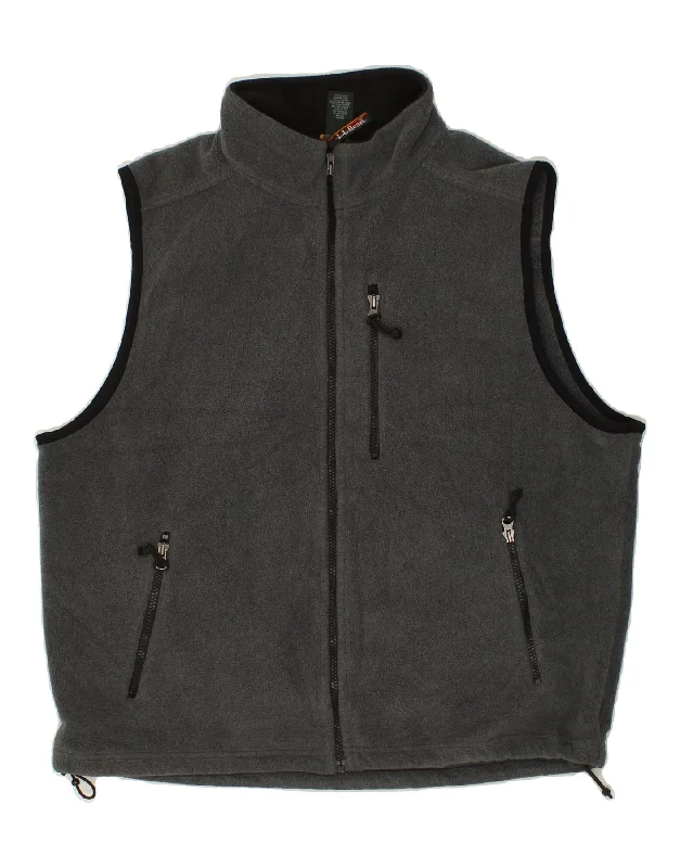 Men's Coats with Ripstop FabricL.L.BEAN Mens Fleece Gilet UK 40 Large Grey Polyester Men's Coats with Ripstop FabricL.L.BEAN Mens Fleece Gilet UK 40 Large Grey Polyester