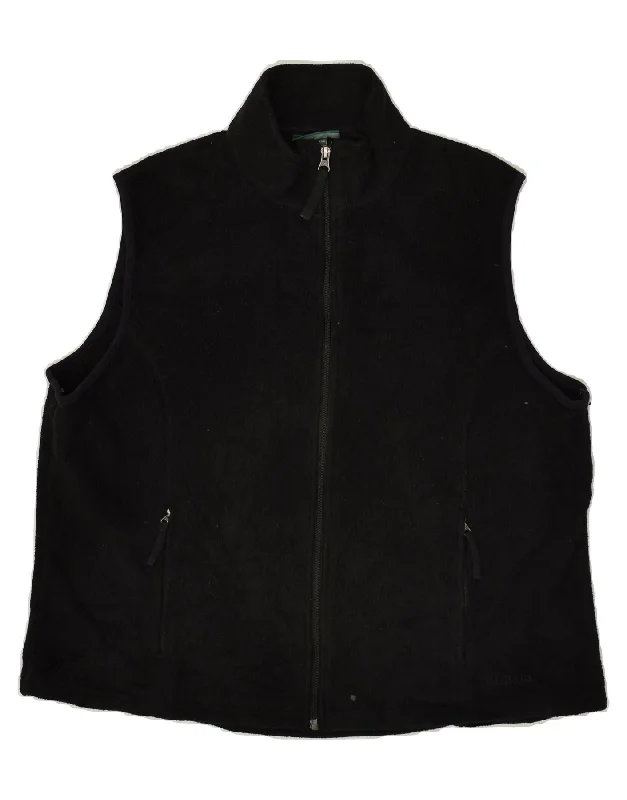 Men's Coats for Winter SportsL.L.BEAN Mens Fleece Gilet UK 42  XL Black Polyester