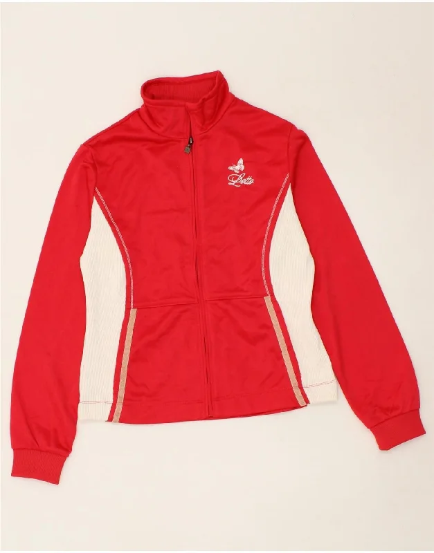 Men's Coats with Embroidered DetailsLOTTO Girls Tracksuit Top Jacket 13-14 Years Red Colourblock Men's Coats with Embroidered DetailsLOTTO Girls Tracksuit Top Jacket 13-14 Years Red Colourblock