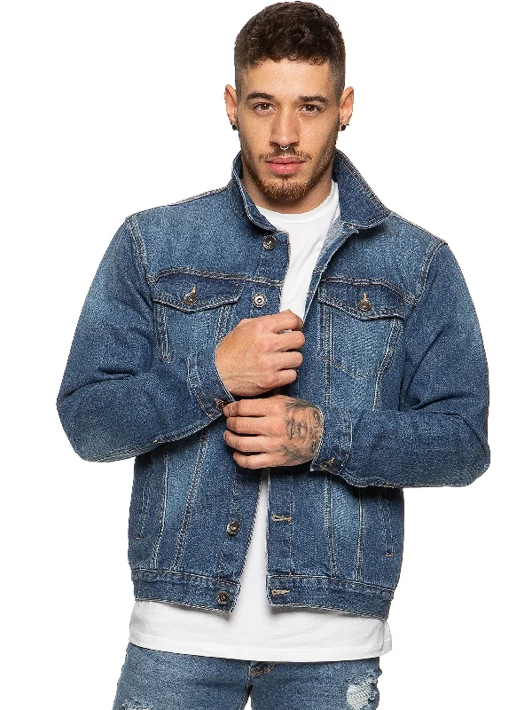 Lightweight Men's WindbreakersMens Enzo Denim Designer Jacket - MSW | Enzo Designer Menswear Lightweight Men's WindbreakersMens Enzo Denim Designer Jacket - MSW | Enzo Designer Menswear