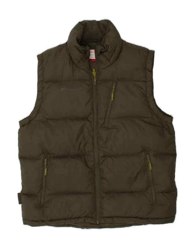 Men's Coats with Reflective StripesMOUNTAIN WAREHOUSE Mens Padded Gilet UK 40 Large Green