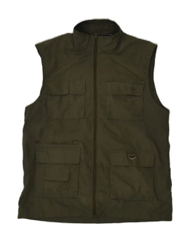 Men's Coats for SnowboardingMOUNTAIN WAREHOUSE Mens Utility Gilet UK 40 Large Green Polyester Men's Coats for SnowboardingMOUNTAIN WAREHOUSE Mens Utility Gilet UK 40 Large Green Polyester