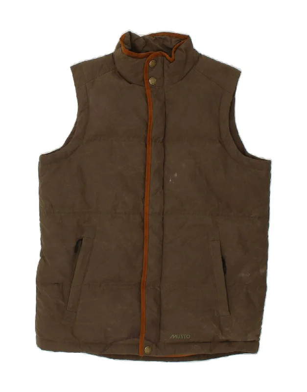 Men's Coats with Removable LiningsMUSTO Mens Padded Gilet UK 38 Medium Khaki Polyester Men's Coats with Removable LiningsMUSTO Mens Padded Gilet UK 38 Medium Khaki Polyester