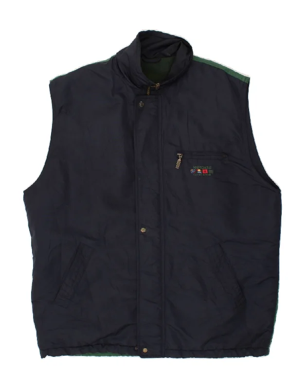 Winter-Ready Men's CoatsNAVIGARE Mens Padded Gilet UK 40 Large Navy Blue Colourblock Winter-Ready Men's CoatsNAVIGARE Mens Padded Gilet UK 40 Large Navy Blue Colourblock