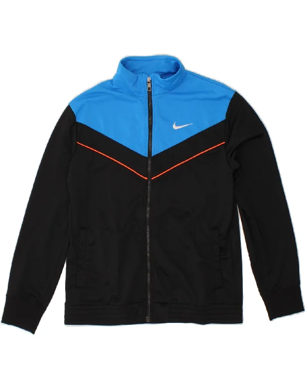 Men's Coats for Mild WeatherNIKE Boys Tracksuit Top Jacket 13-14 Years XL Black Colourblock Polyester Men's Coats for Mild WeatherNIKE Boys Tracksuit Top Jacket 13-14 Years XL Black Colourblock Polyester