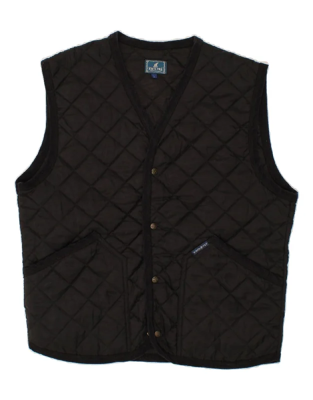 Men's Coats with Belted WaistsNORTH POLE Mens Quilted Gilet UK 40 Large Black Cotton Men's Coats with Belted WaistsNORTH POLE Mens Quilted Gilet UK 40 Large Black Cotton