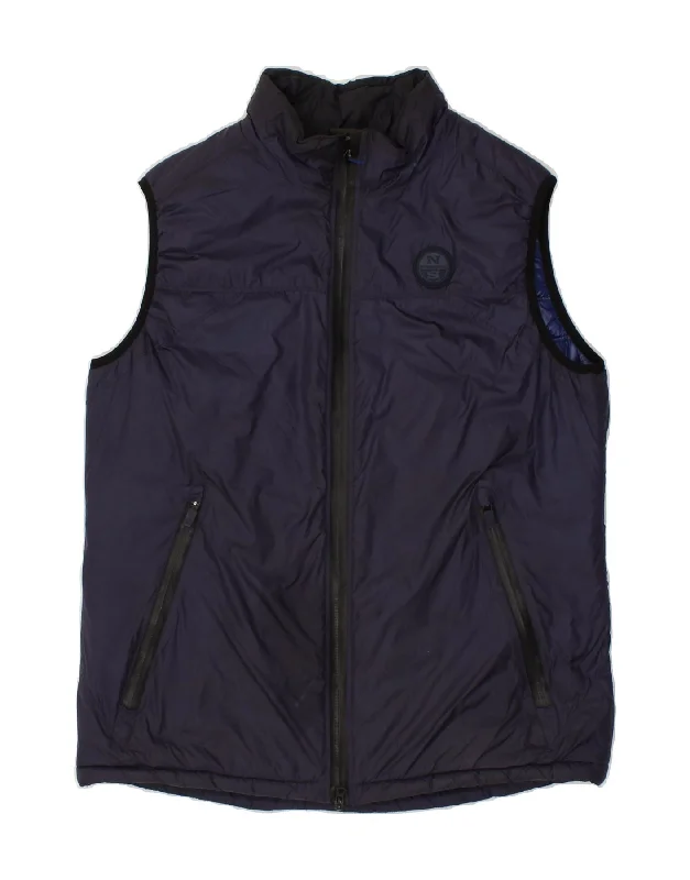 Essential Men's Puffer JacketsNORTH SAILS Mens Padded Gilet UK 38 Medium Navy Blue Polyamide