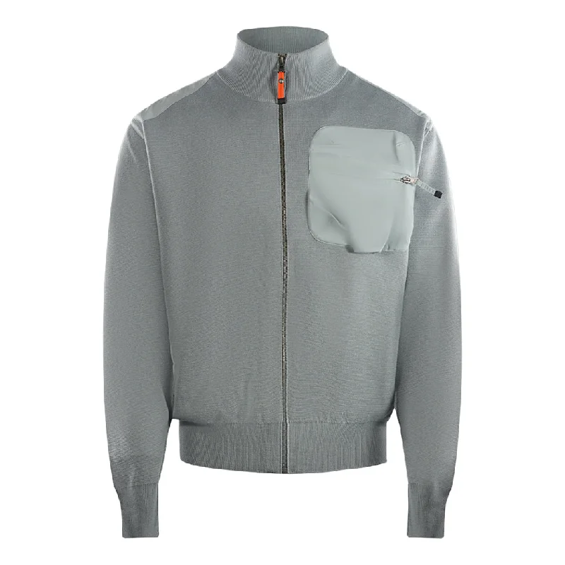 Cool Men's Pea CoatsParajumpers Shark Grey Knit Jacket
