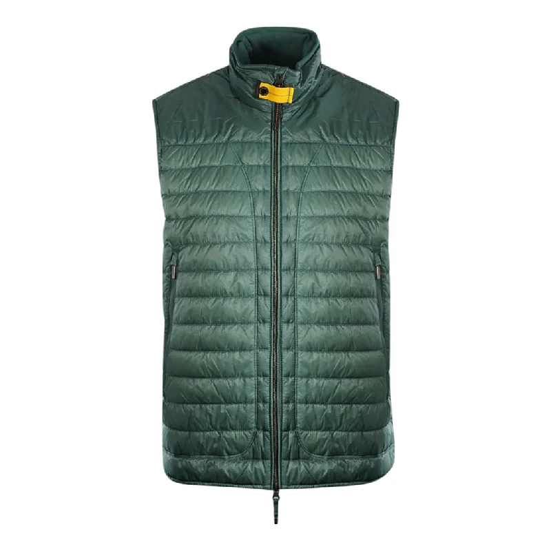 Men's Coats for HikingParajumpers Sully Artic Green Gilet Jacket