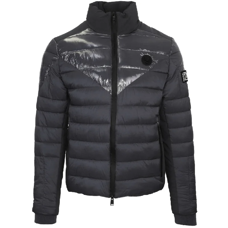 Fashionable Men's Denim JacketsPlein Sport Plain Quilted Grey Jacket