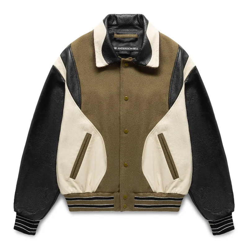 Men's Coats with Stretch FabricROBYN VARSITY JACKET