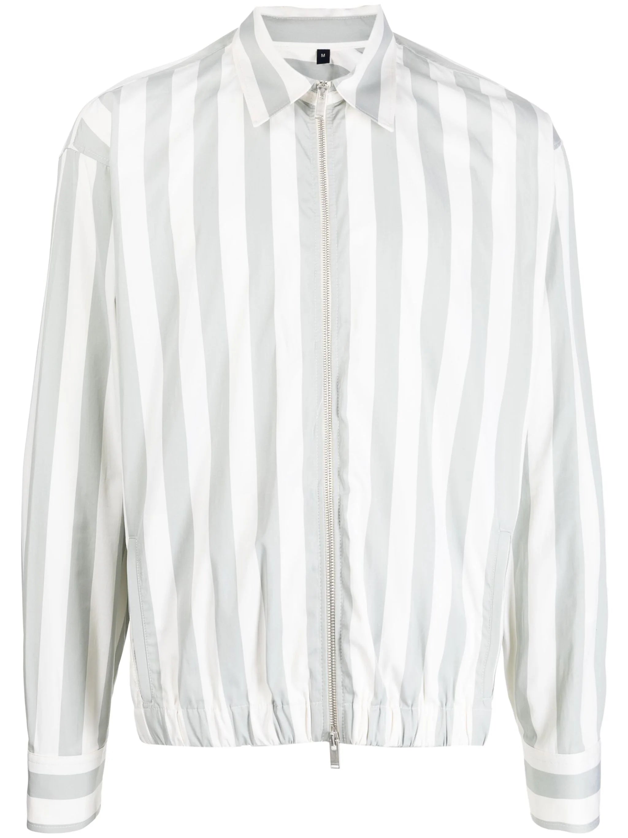Waterproof Men's ParkasStriped Zip-Up Jacket