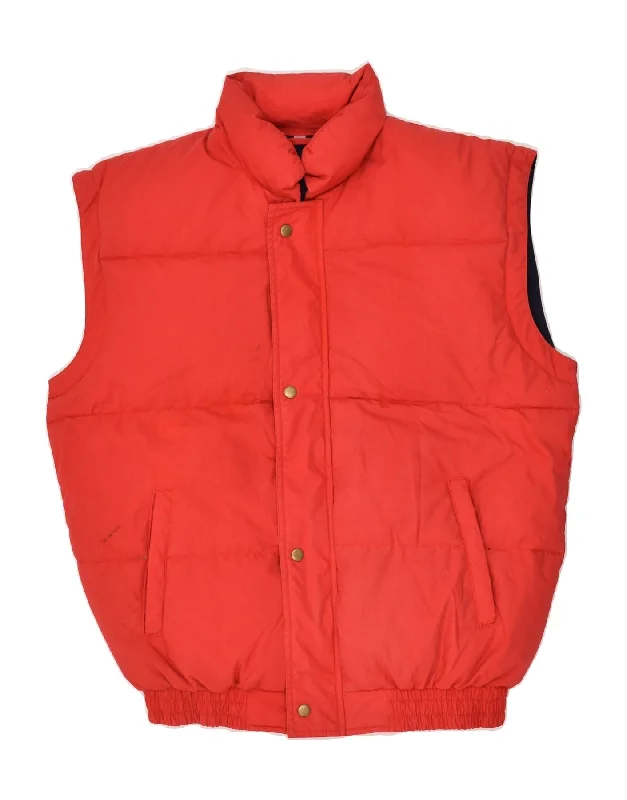 Men's Coats with Tactical FeaturesVINTAGE Mens Padded Gilet UK 36 Small Red Polyester Men's Coats with Tactical FeaturesVINTAGE Mens Padded Gilet UK 36 Small Red Polyester
