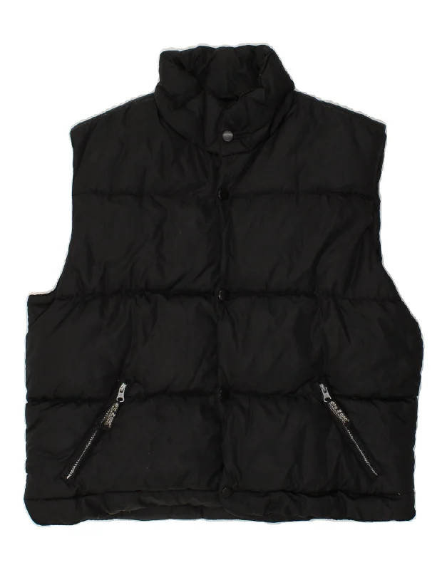 Practical Men's RaincoatsVINTAGE Mens Padded Gilet UK 40 Large Black