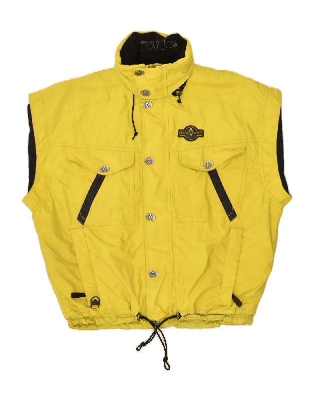 Cool Men's Pea CoatsVOLKL Mens Graphic Utility Gilet IT 52 XL Yellow Nylon