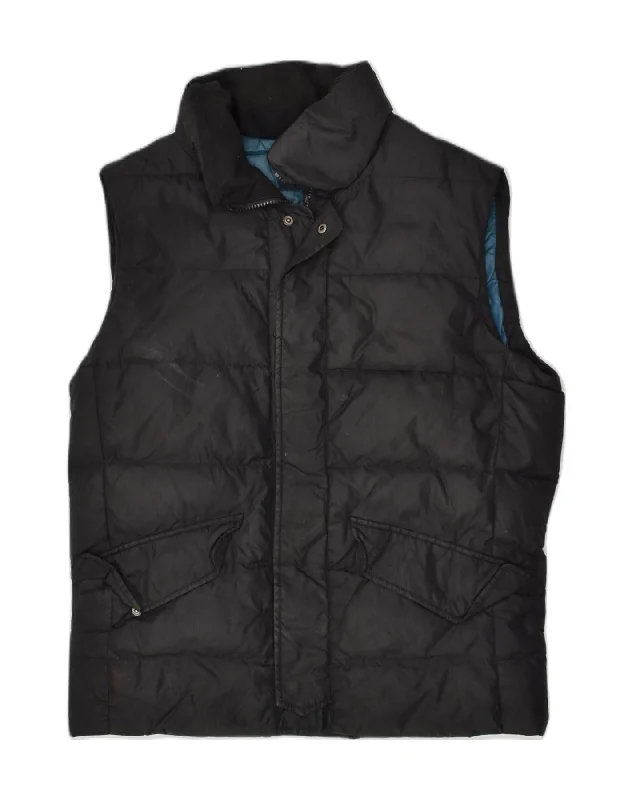 Men's Coats for BikingBANANA REPUBLIC Mens Padded Gilet UK 36 Small Black Nylon