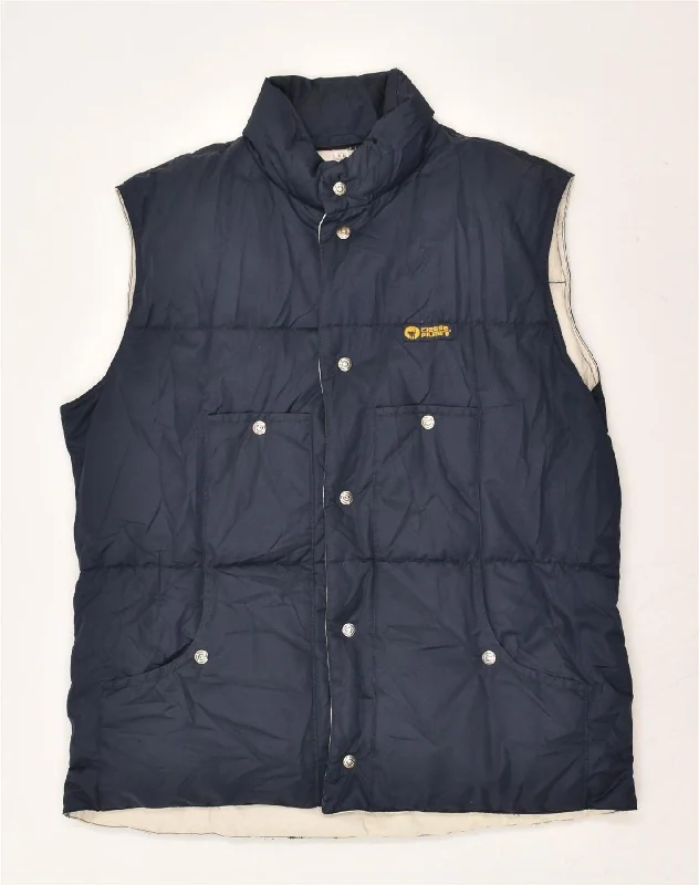 Men's Coats with Magnetic ClosuresCIESSE PIUMINI Mens Padded Gilet IT 52/54 Large Navy Blue Men's Coats with Magnetic ClosuresCIESSE PIUMINI Mens Padded Gilet IT 52/54 Large Navy Blue