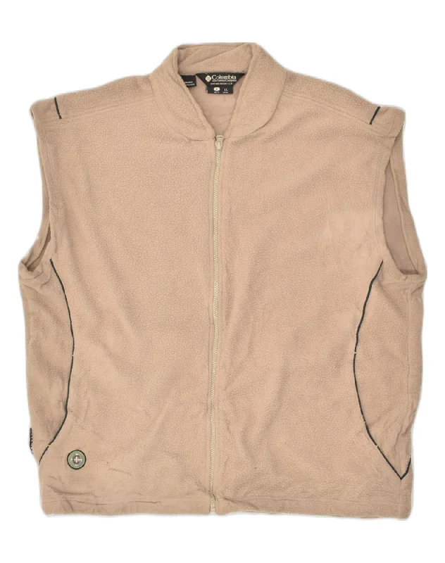 Men's Coats with Removable LiningsCOLUMBIA Mens Fleece Gilet UK 40 Large Beige Polyester Men's Coats with Removable LiningsCOLUMBIA Mens Fleece Gilet UK 40 Large Beige Polyester