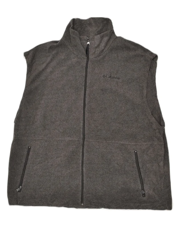 Men's Coats with Convertible CollarsCOLUMBIA Mens Fleece Gilet UK 42 XL Grey Polyester Men's Coats with Convertible CollarsCOLUMBIA Mens Fleece Gilet UK 42 XL Grey Polyester