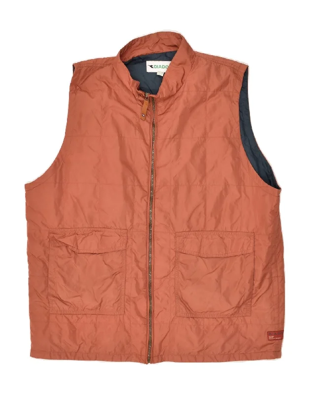 Men's Coats for TravelDIADORA Mens Gilet IT 54 2XL Brown Nylon