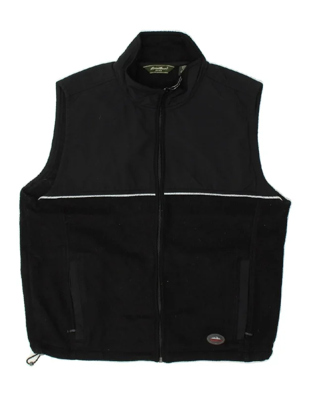 Men's Coats Made in ItalyEDDIE BAUER Mens Fleece Gilet UK 38 Medium Black Polyester