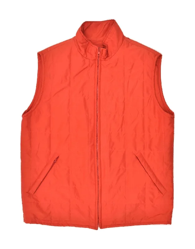 Fashionable Men's Denim JacketsHERNO Mens Padded Gilet UK 40 Large Red Polyester