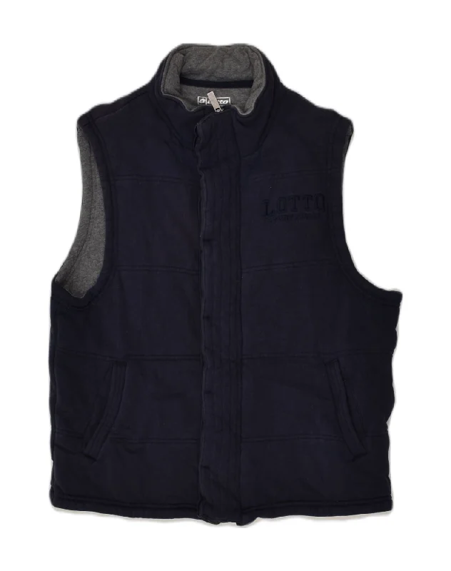 Men's Coats with Stretch FabricLOTTO Mens Padded Gilet UK 40 Large Navy Blue