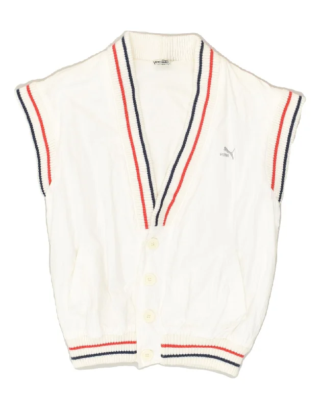 Men's Coats for Mild WeatherPUMA Mens Gilet EU 50 Large White Cotton